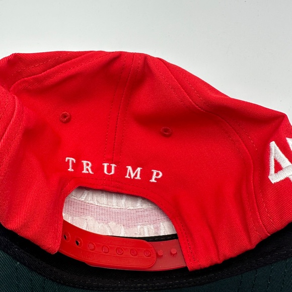 Cali-Fame Trump Make America Great Again Logo Red Trucker Hat Cap One Size - Picture 8 of 8